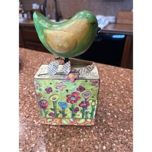 DEMDACO BLOSSOM SPLENDOR BLOOM BIRD SCULPTURE